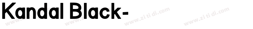 Kandal Black字体转换